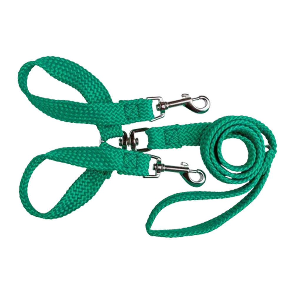Beau Pets Double Nylon - Brace Lead - Green