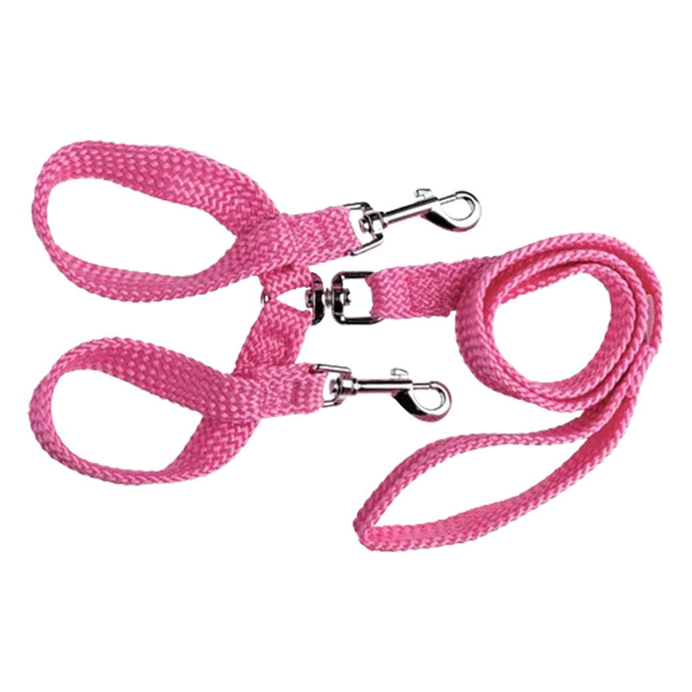Beau Pets Double Nylon - Brace Lead - Pink