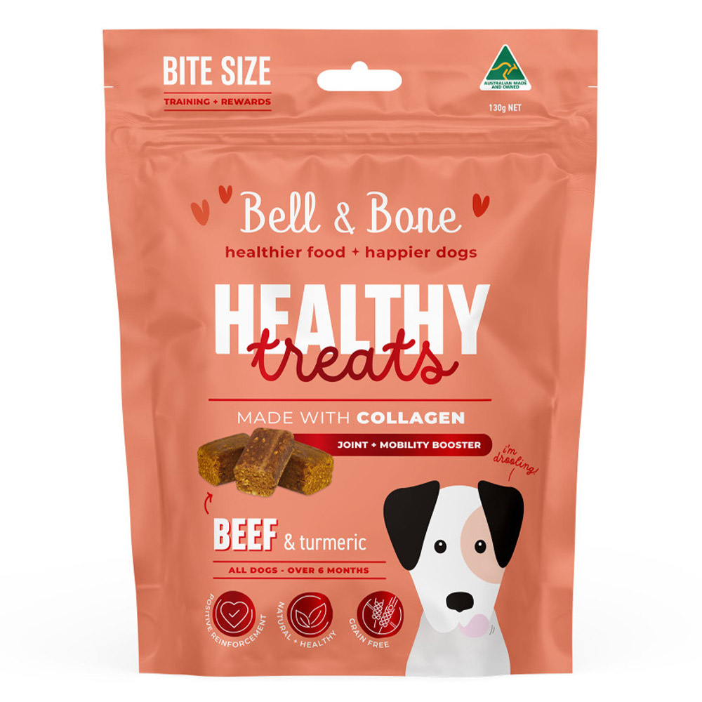 Bell And Bone Healthy Treats For Joint And Mobility Booster - Beef And Turmeric  130 Gm