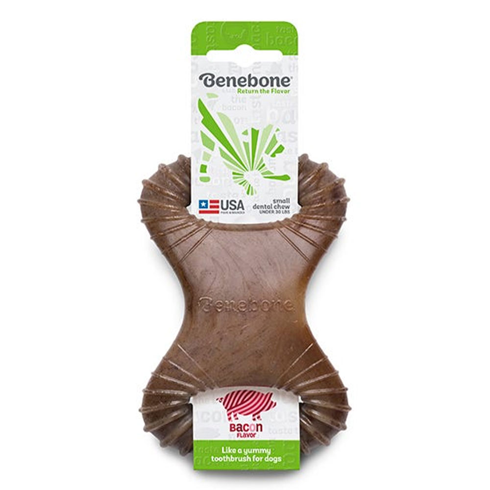 Benebone Dental Bacon Chew Toy for Puppy Small