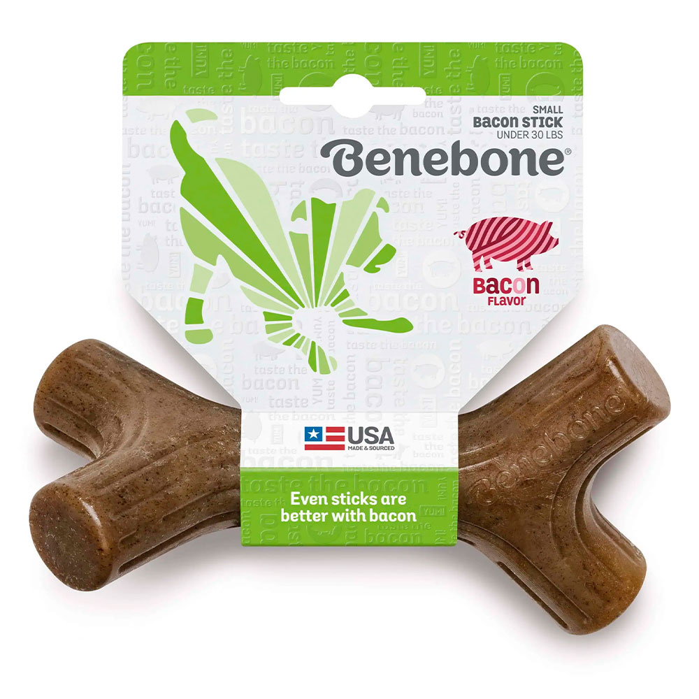 Benebone Bacon Stick Chew Toy for Dogs