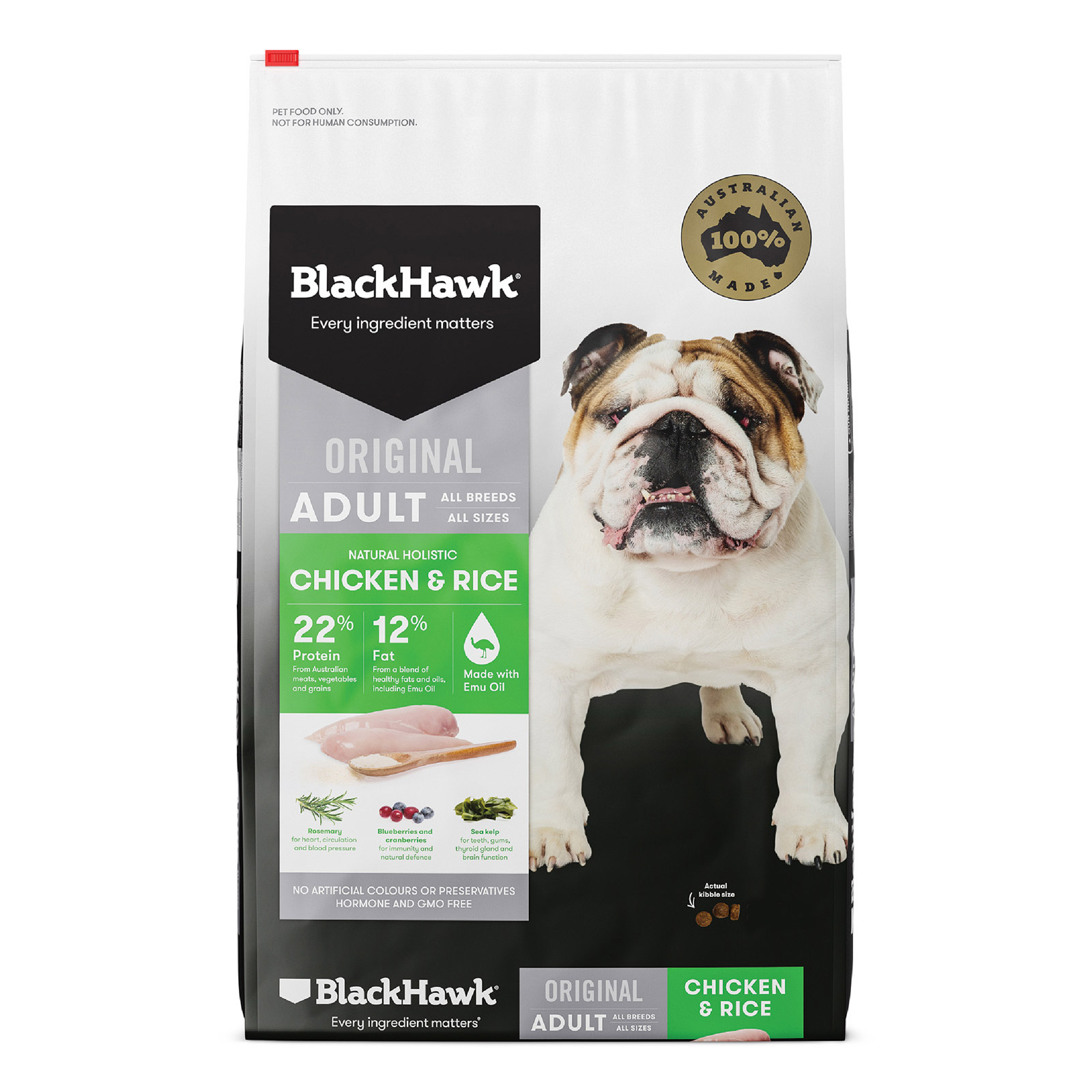 Black Hawk Original Adult Chicken & Rice Dry Dog Food