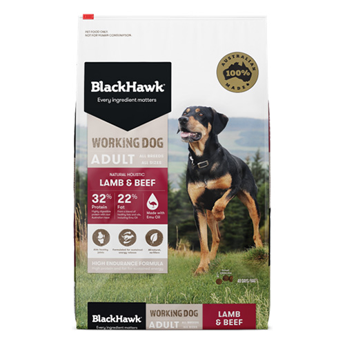 Black Hawk Working Dog Adult Lamb & Beef Dry Dog Food