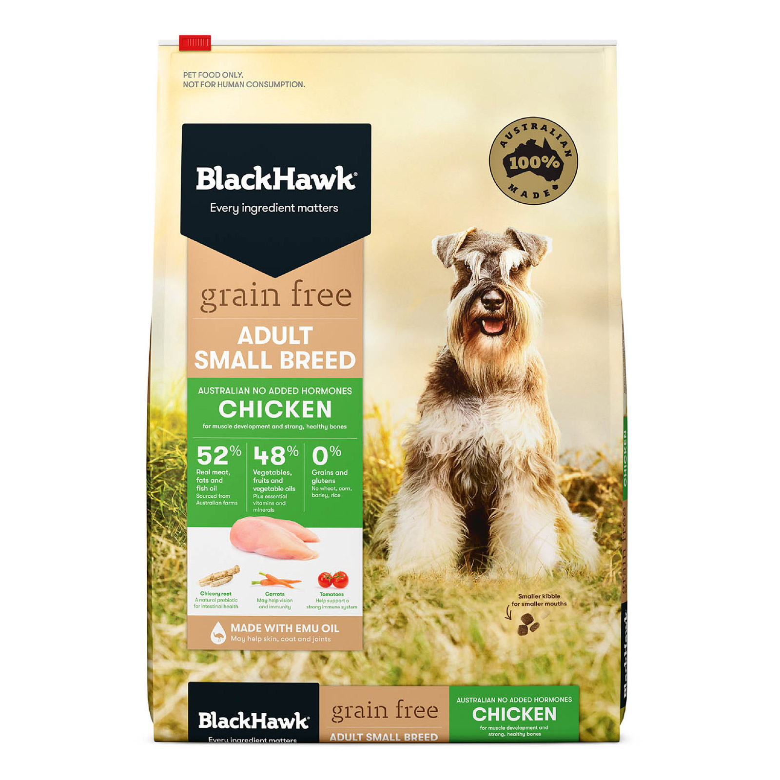 Black Hawk Grain Free Adult Small Breed Chicken Dry Dog Food