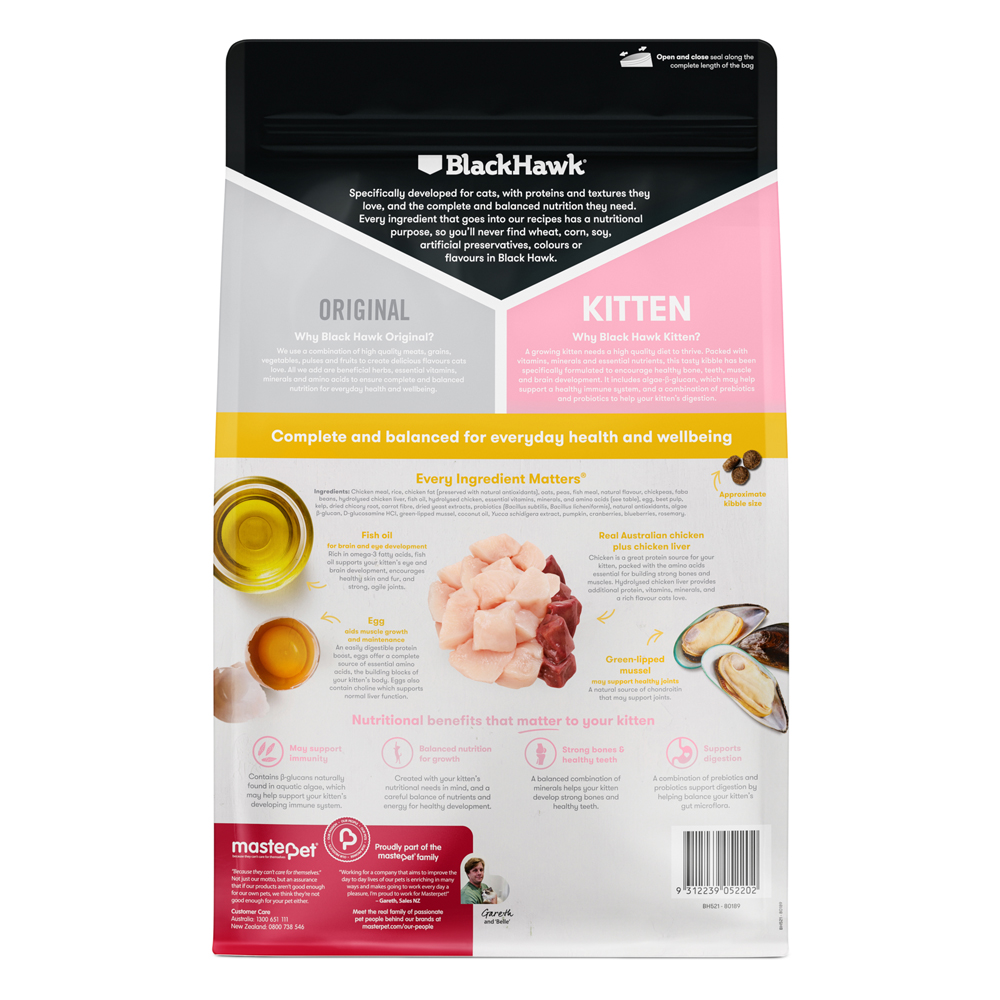 Black Hawk Original Kitten Chicken Dry Cat Food