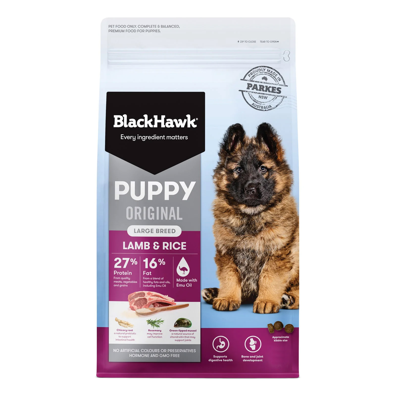 Black Hawk Original Puppy Large Breed Lamb & Rice Dry Dog Food