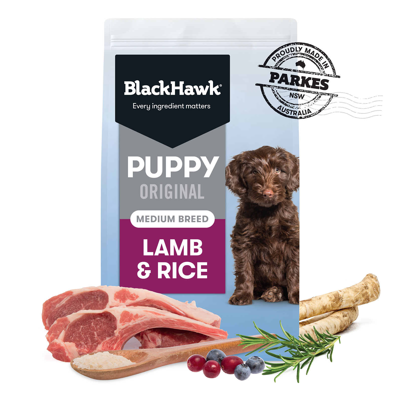 Black Hawk Original Puppy Medium Breed Lamb & Rice Dry Dog Food