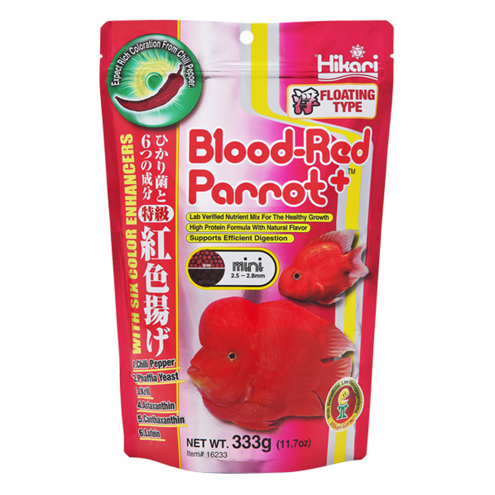 Hikari Blood-Red Parrot+ Six Color Enhancers Fish Food for Fish Supplies