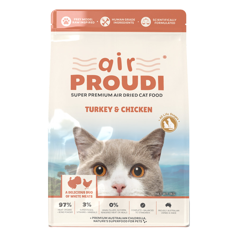 Air Proudi Turkey & Chicken Super Premium Air Dried Cat Food