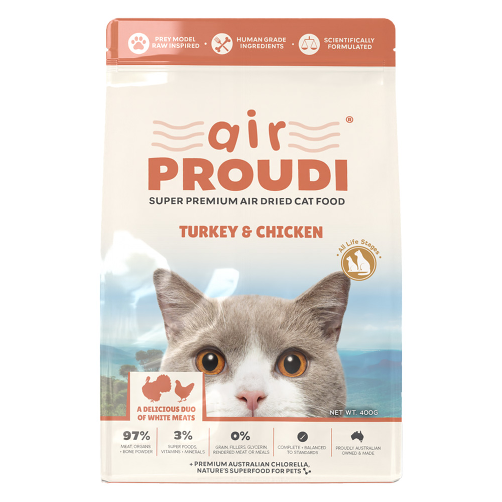 Air Proudi Turkey & Chicken Super Premium Air Dried Cat Food