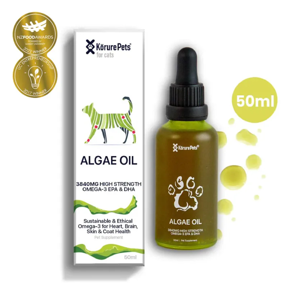 Korure Pets Algae Oil for Cats for Cat Supplies