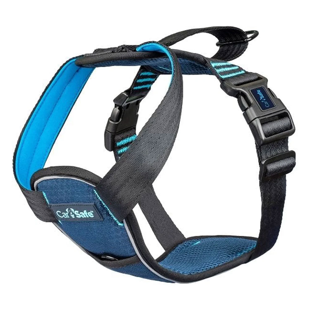 CarSafe Crash Tested Harness For Dogs Blue Medium