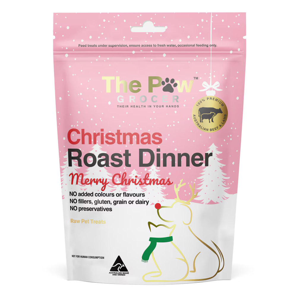 The Paw Grocer Christmas Roast Dinner Treats For Dogs & Cats  1 Pack
