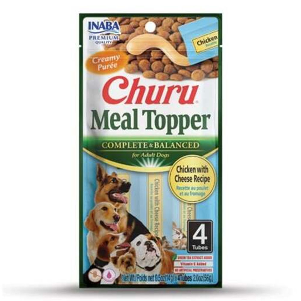 Inaba Churu Meal Topper Chicken with Cheese Recipe for Adult Dogs