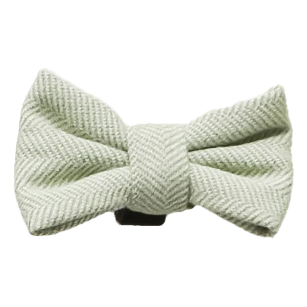 Cocopup London Bow Tie for dogs Sage Tweed