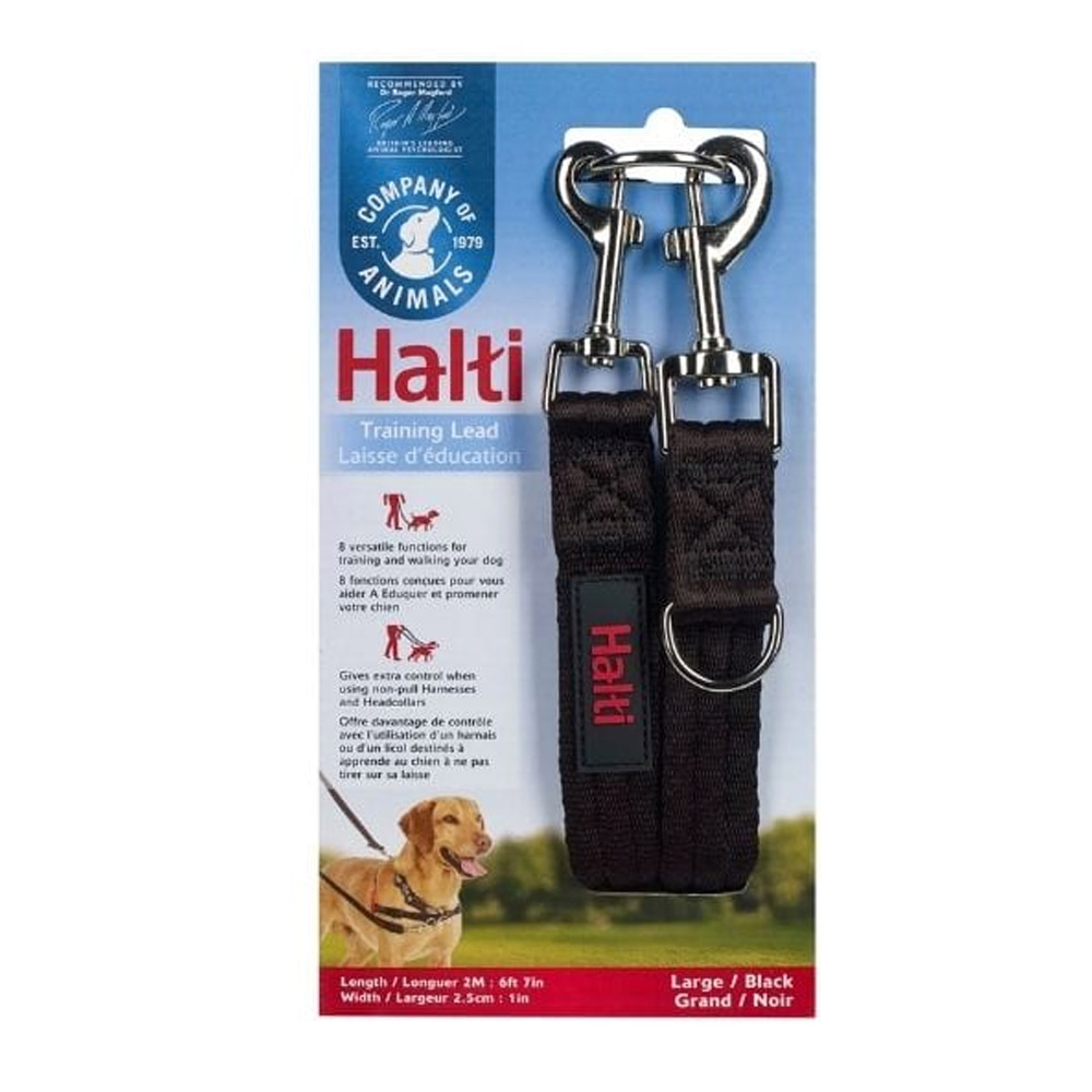 Halti - Training Lead - Black for Dog Supplies