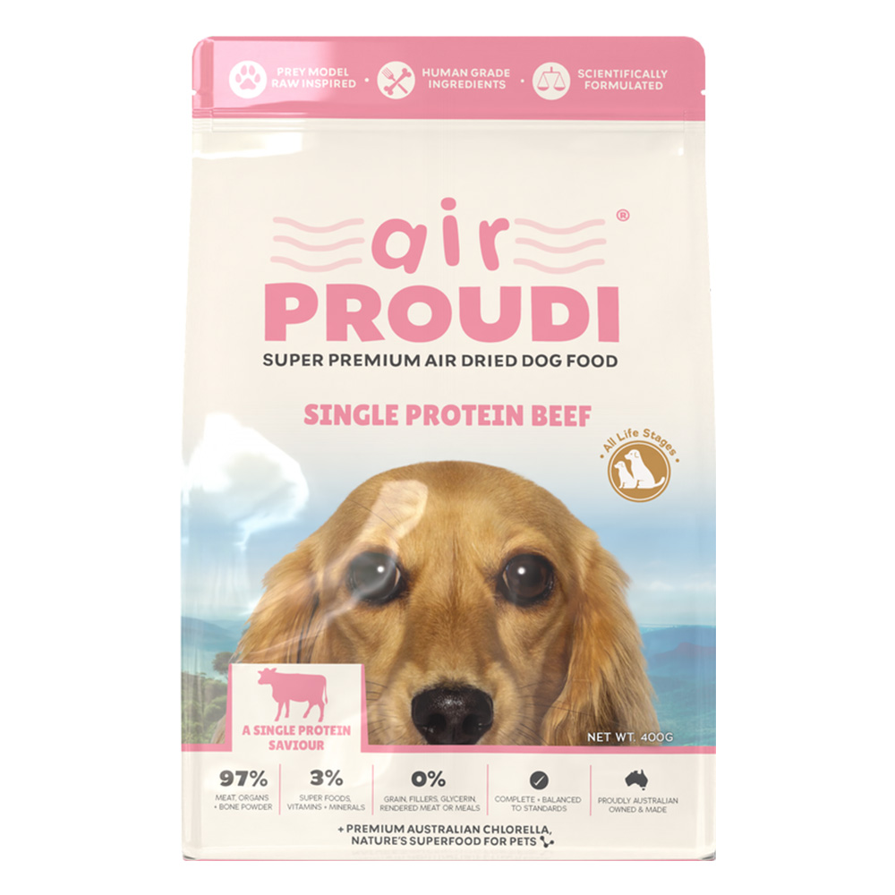Air Proudi Single Protein Beef Super Premium Air Dried Dog Food