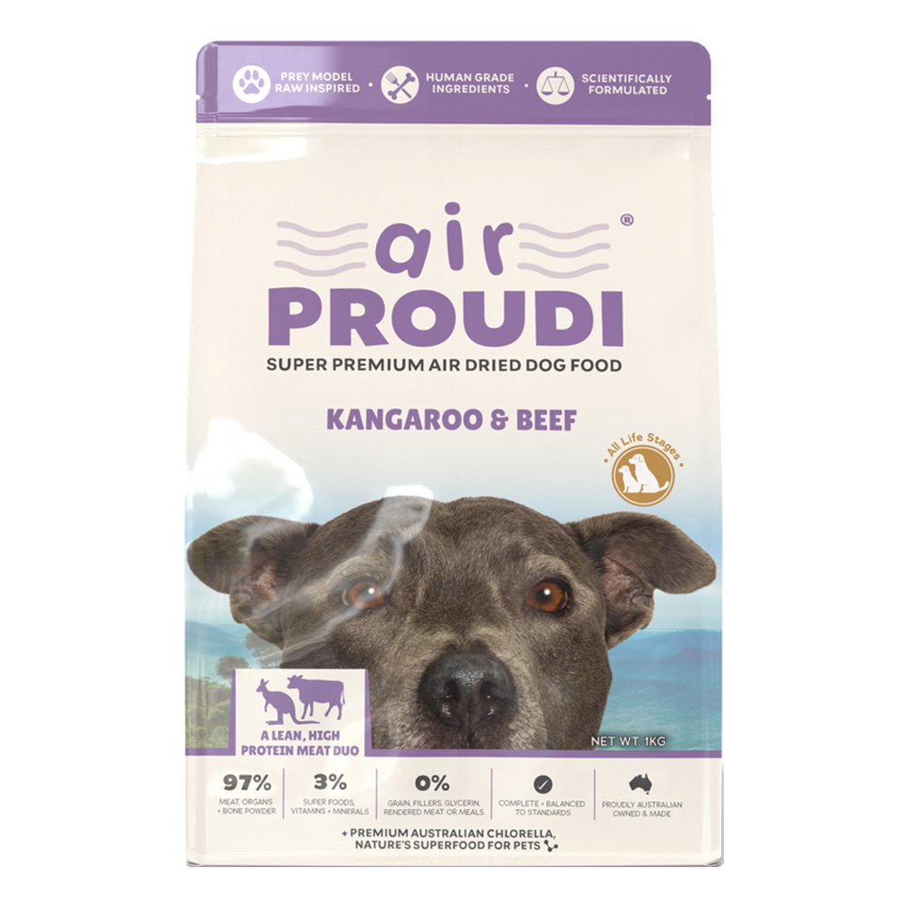 Air Proudi Kangaroo & Beef Super Premium Air Dried Dog Food
