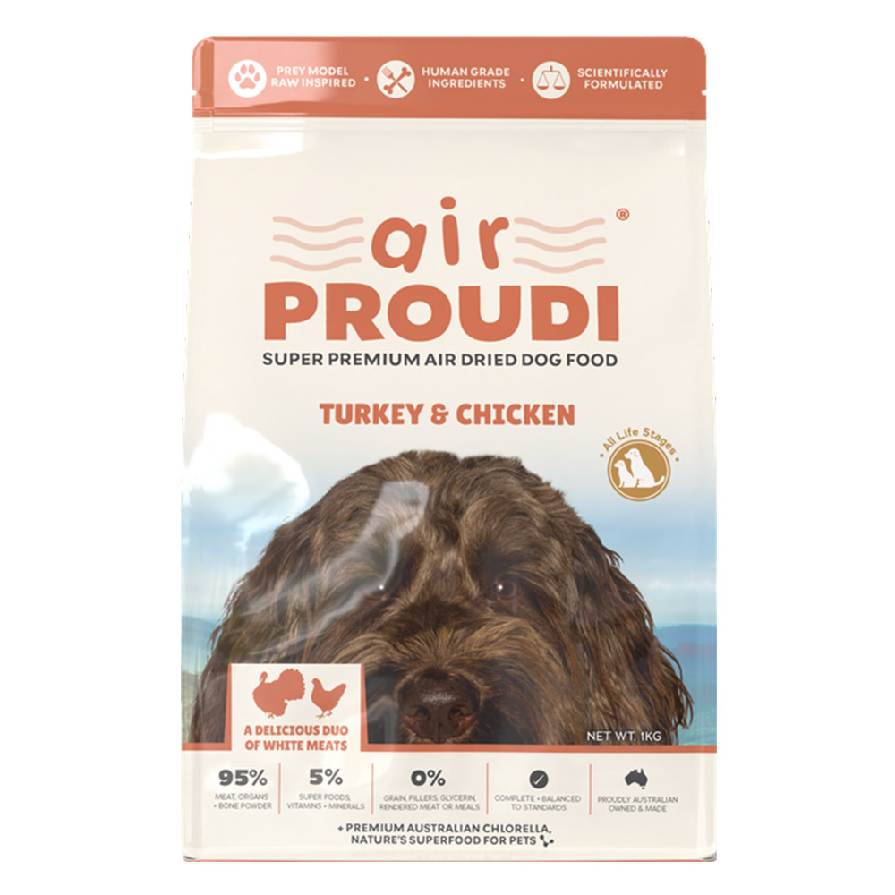Air Proudi Turkey & Chicken Super Premium Air Dried Dog Food