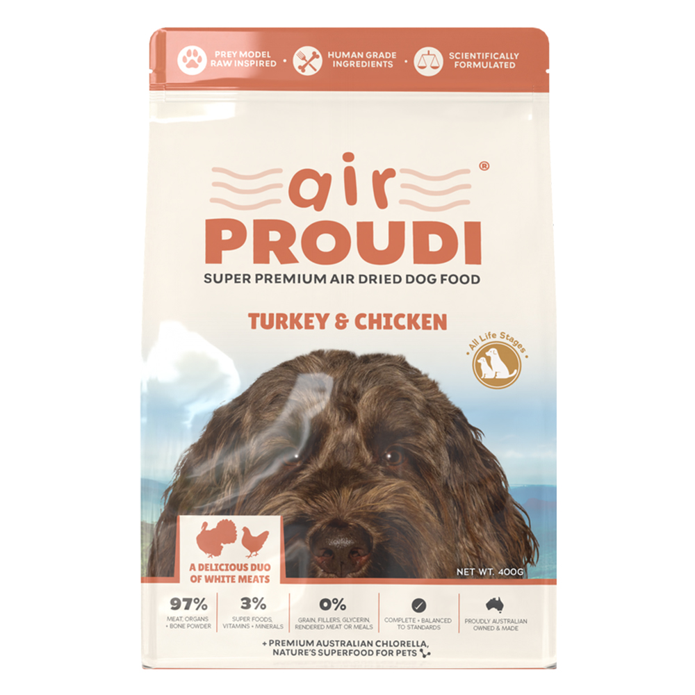 Air Proudi Turkey & Chicken Super Premium Air Dried Dog Food