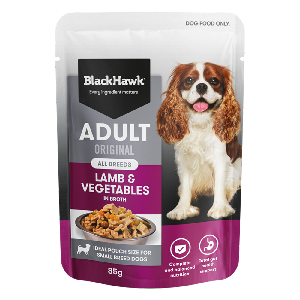 Black Hawk Adult Original All Breeds Lamb & Vegetables in Broth Wet Dog Food