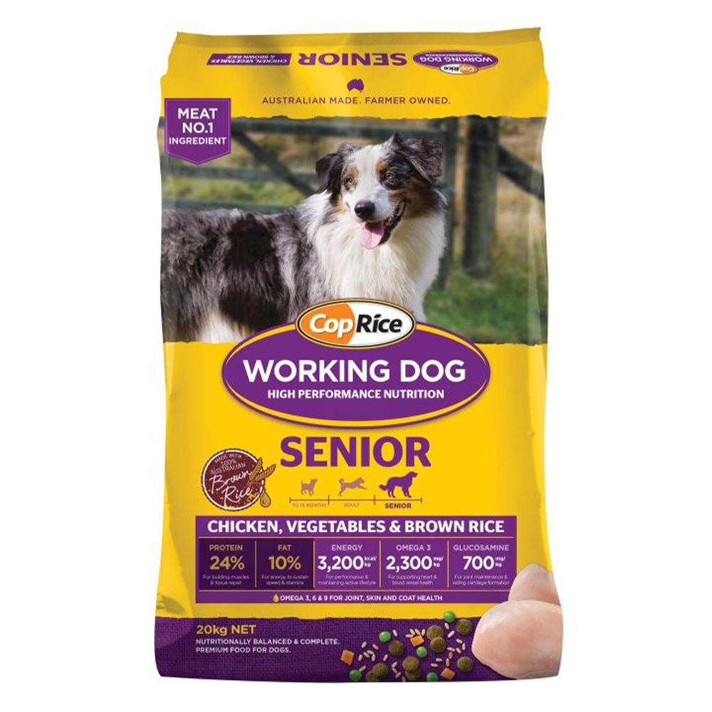 CopRice Working Dog Senior Chicken Vegetables & Brown Rice Dry Dog Food