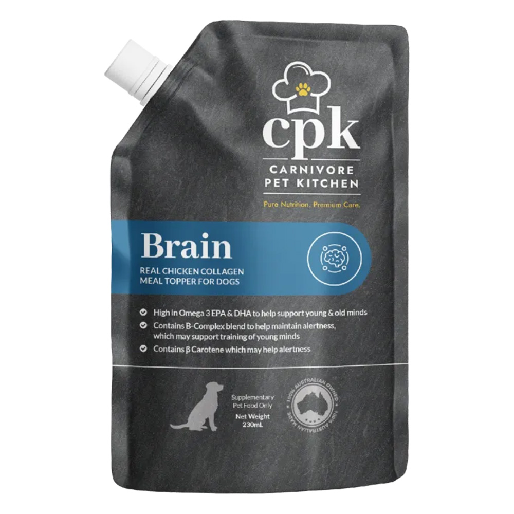 Carnivore Pet Kitchen Brain Real Chicken Collagen Meal Topper for Dogs 230 ml