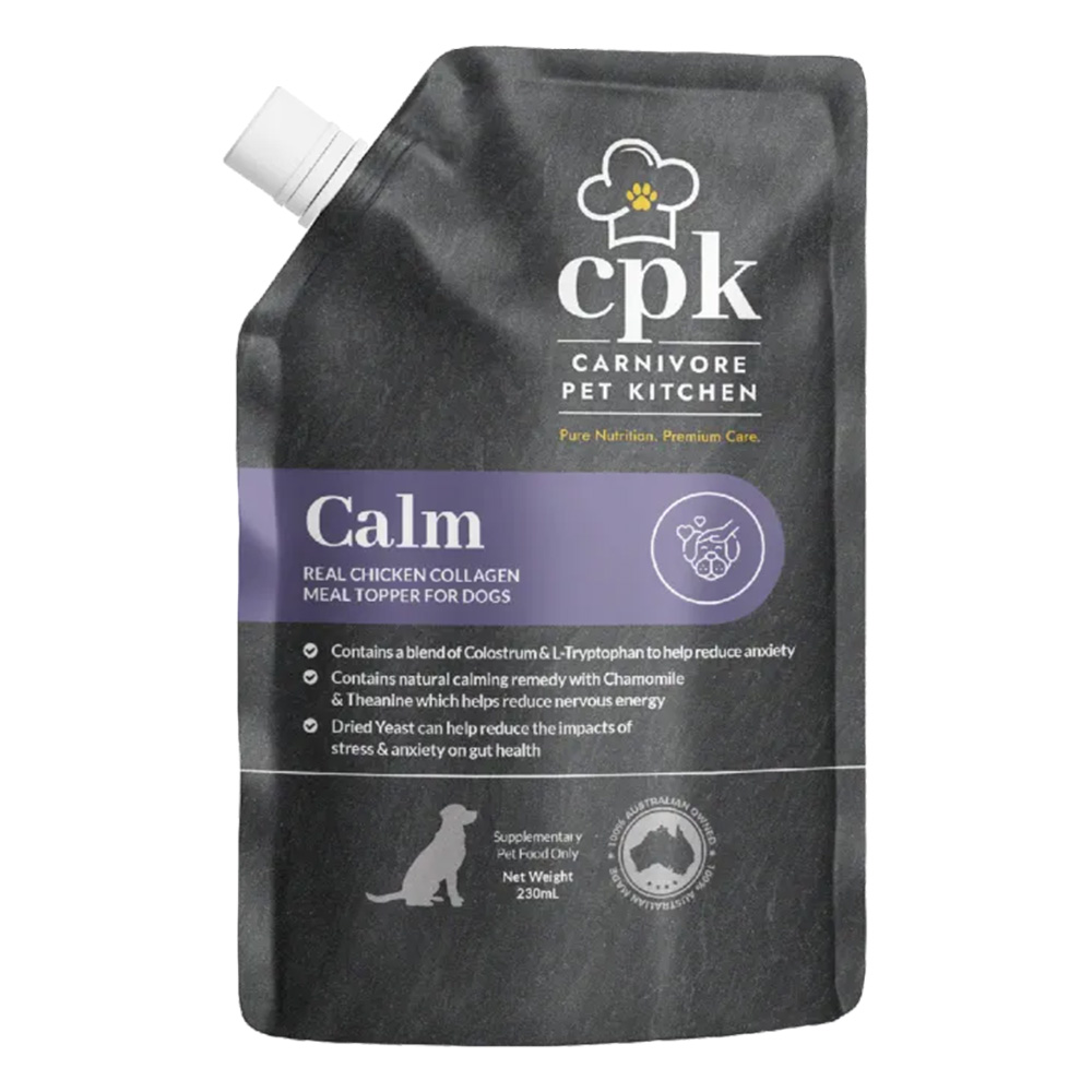 Carnivore Pet Kitchen Calm Real Chicken Collagen Meal Topper for Dogs 230 ml