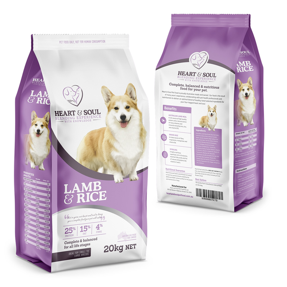Heart & Soul Lamb & Rice Dry Dog Food