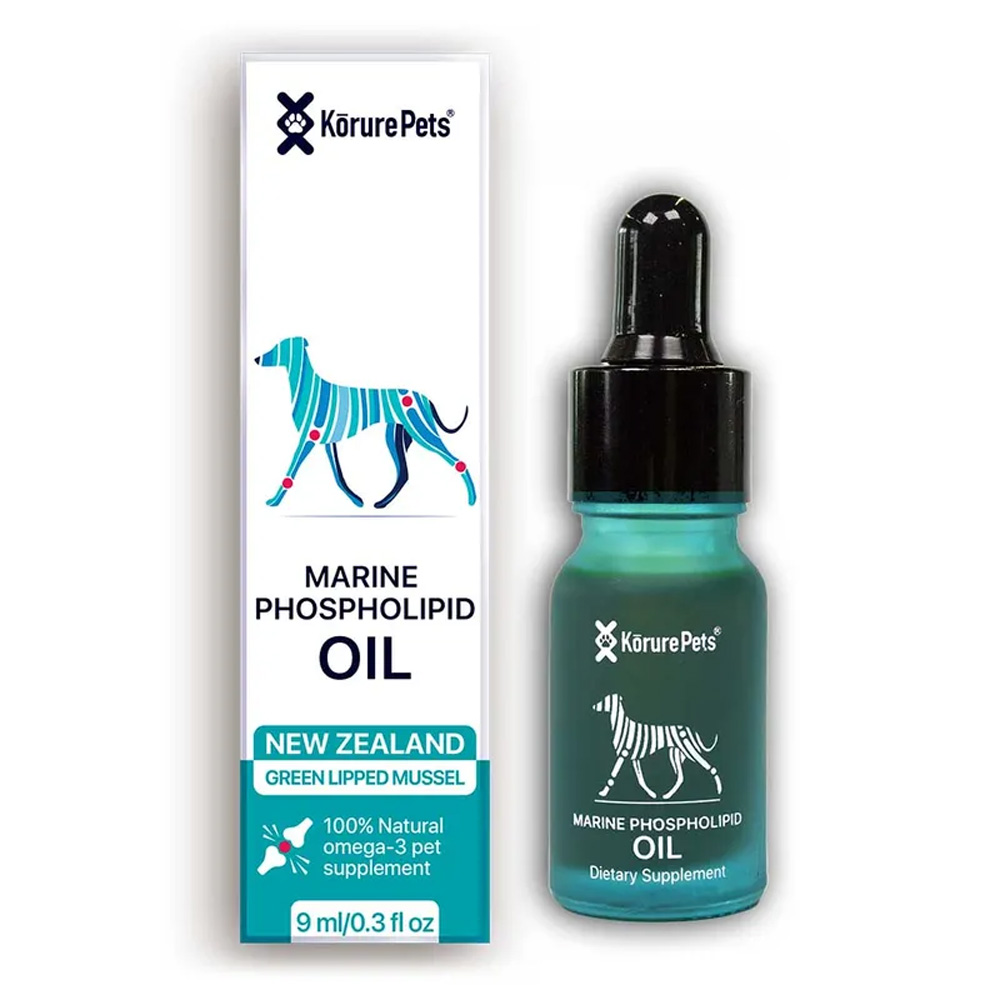 Korure Pets New Zealand Green Lipped Mussel Marine Phospholipid Oil for Dogs
