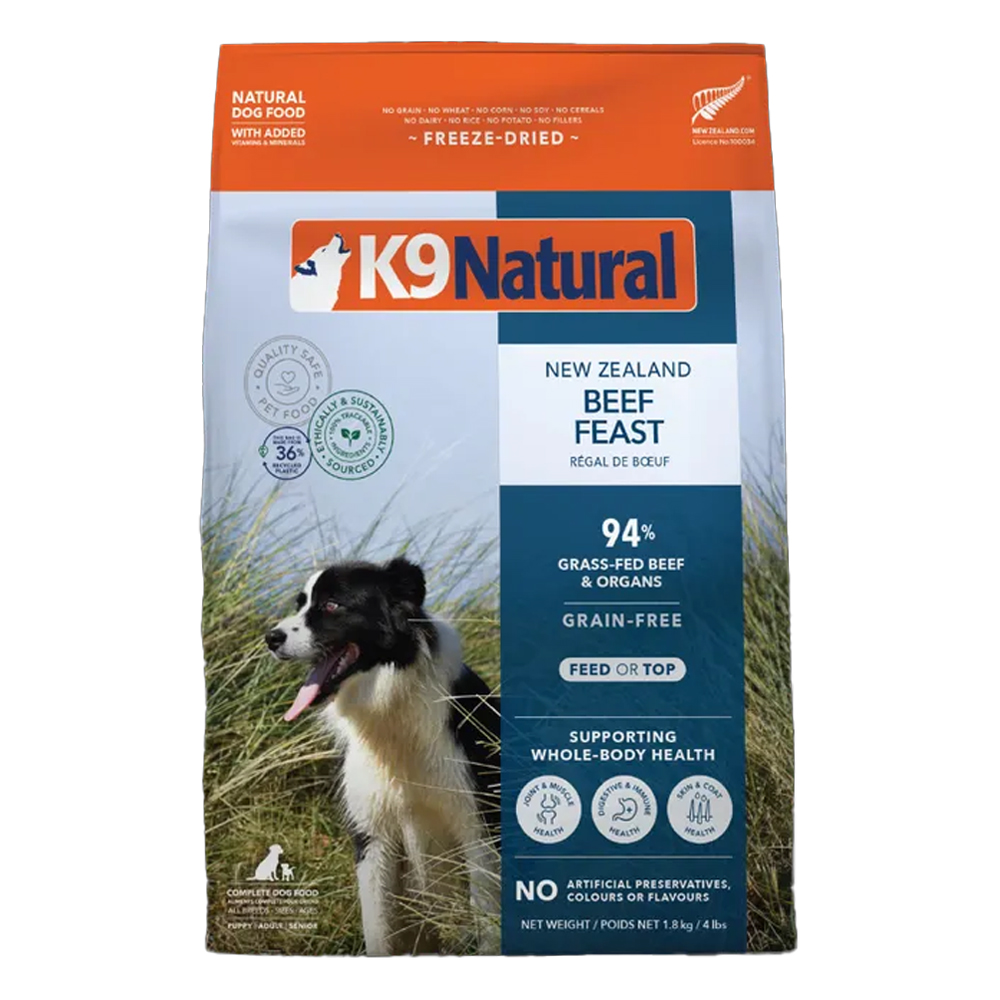 K9 Natural New Zealand Beef Feast Dry Dog Food