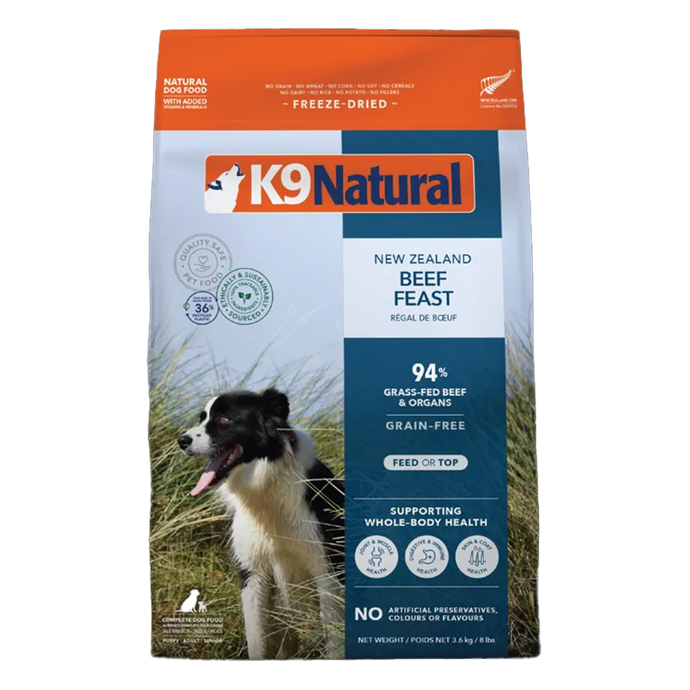 K9 Natural New Zealand Beef Feast Dry Dog Food