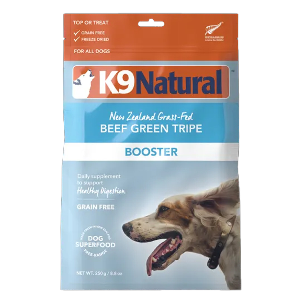 K9 Natural New Zealand Grass-Fed Beef Green Tripe Booster For Dogs  250 Gm