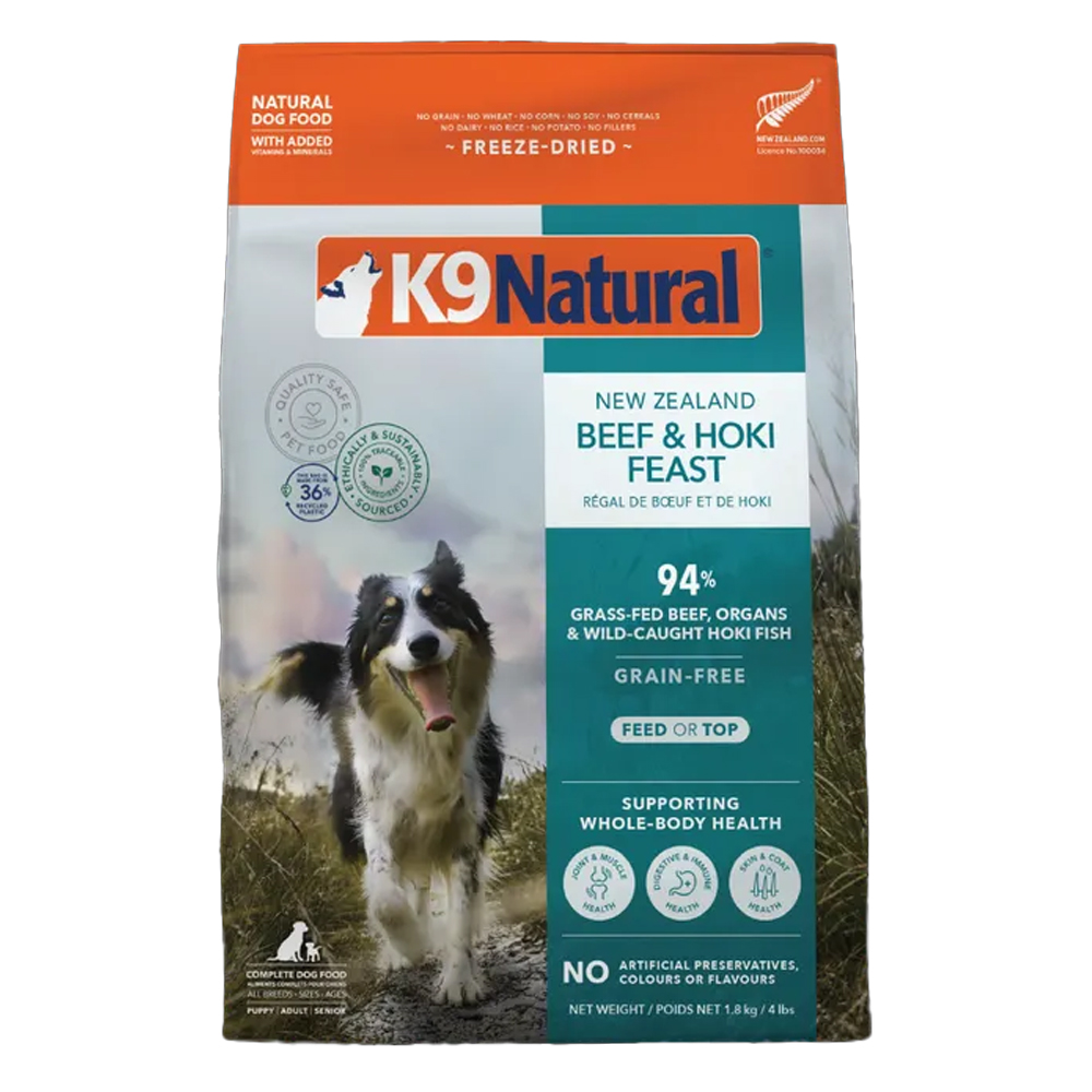 K9 Natural New Zealand Beef & Hoki Feast Dry Dog Food
