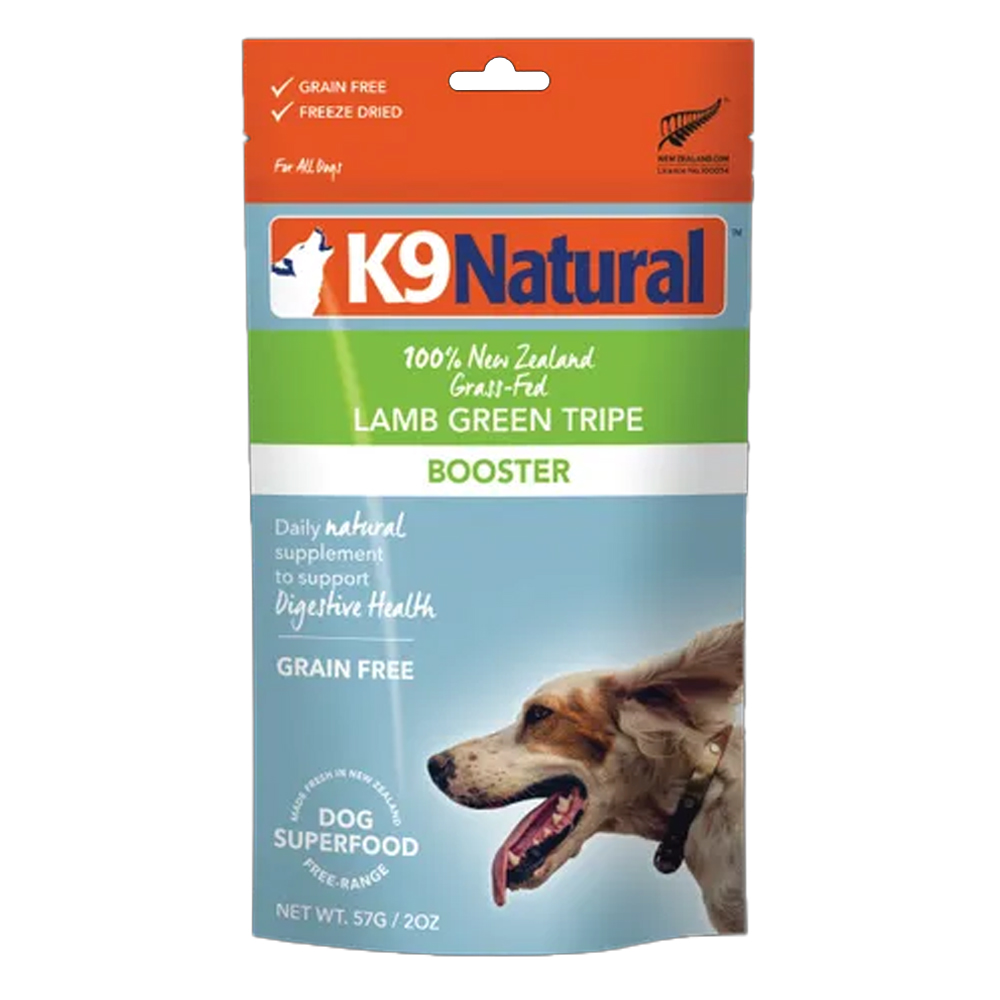 K9 Natural New Zealand Grass-Fed Lamb Green Tripe Booster For Dogs  57 Gm