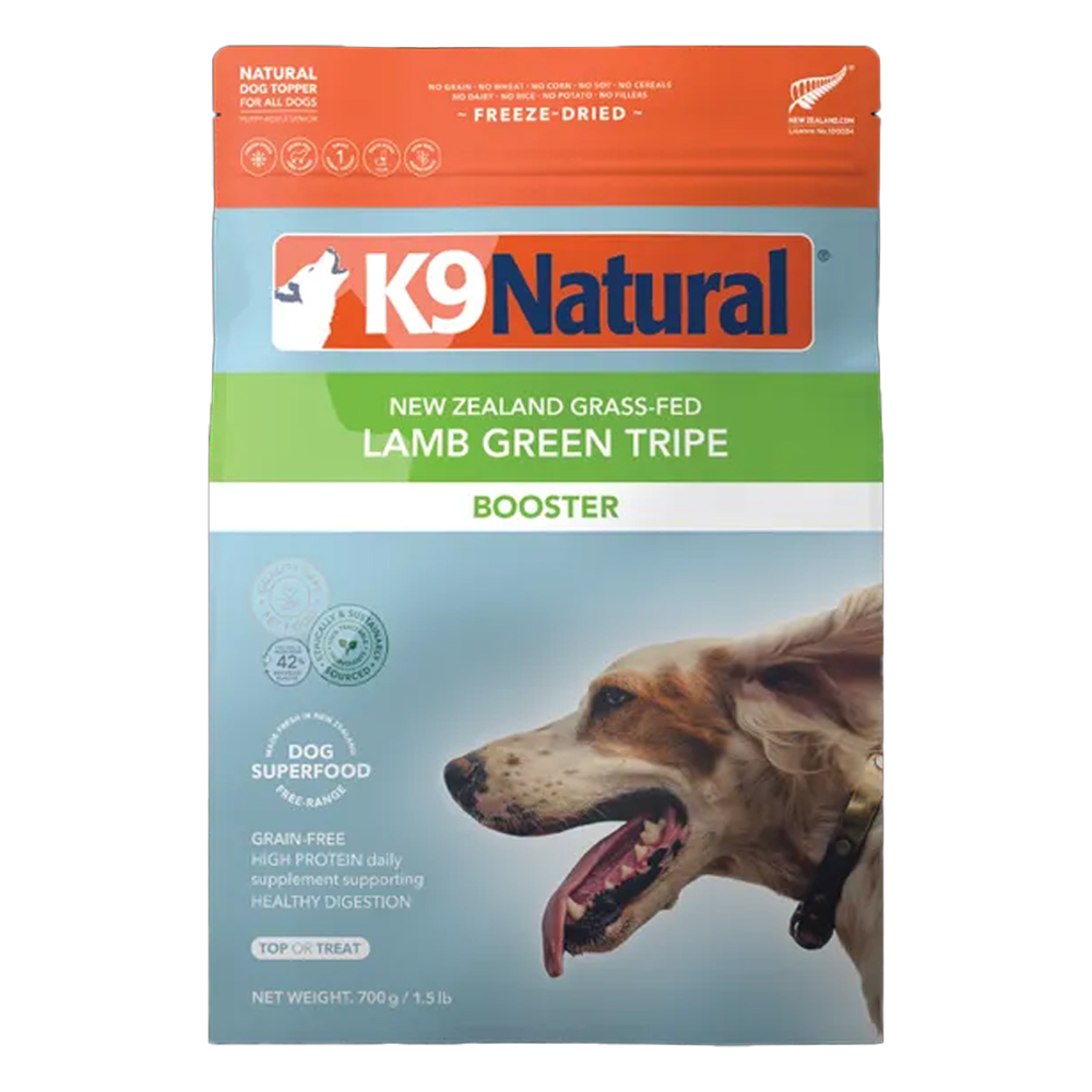 K9 Natural New Zealand Grass-Fed Lamb Green Tripe Booster For Dogs  700 Gm