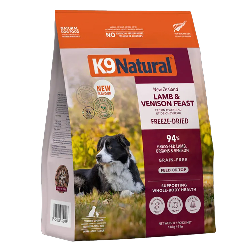 K9 Natural New Zealand Lamb & Venison Feast Dry Dog Food
