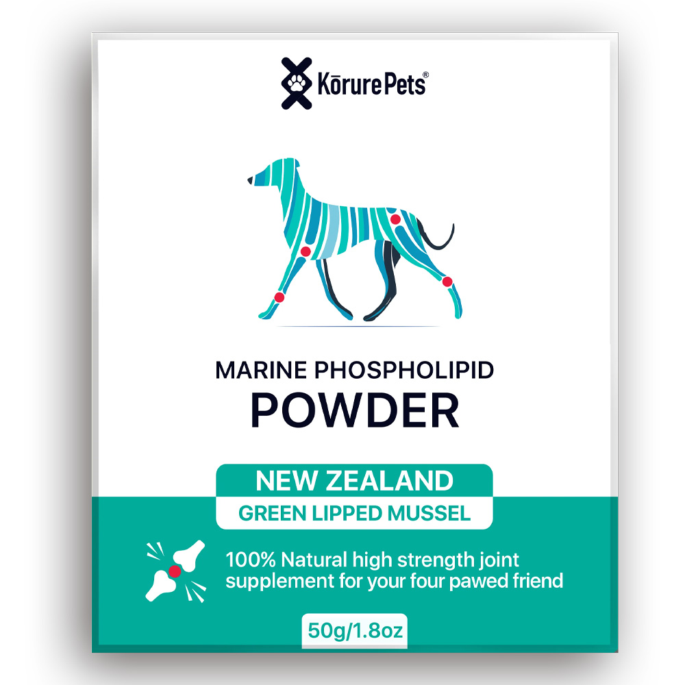 Korure Pets New Zealand Green Lipped Mussel Marine Phospholipid Powder for Dogs