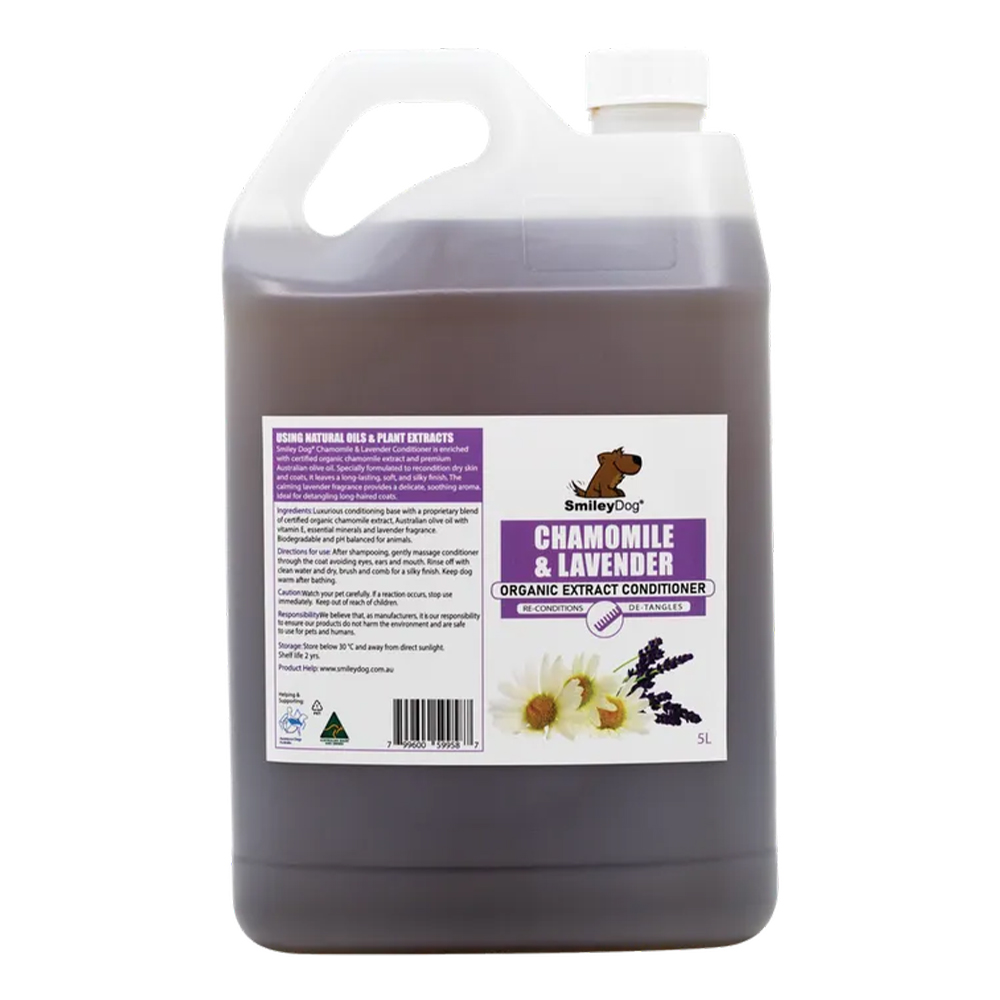 Smileydog Chamomile & Lavender Organic Extract Conditioner For Dogs  5 Litres