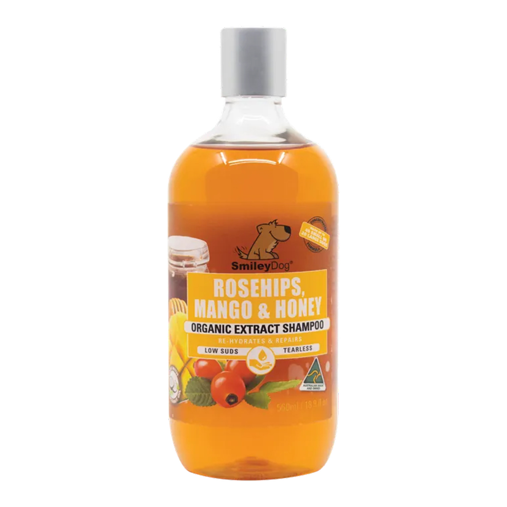 SmileyDog Rosehips, Mango & Honey Organic Extract Shampoo for Dogs