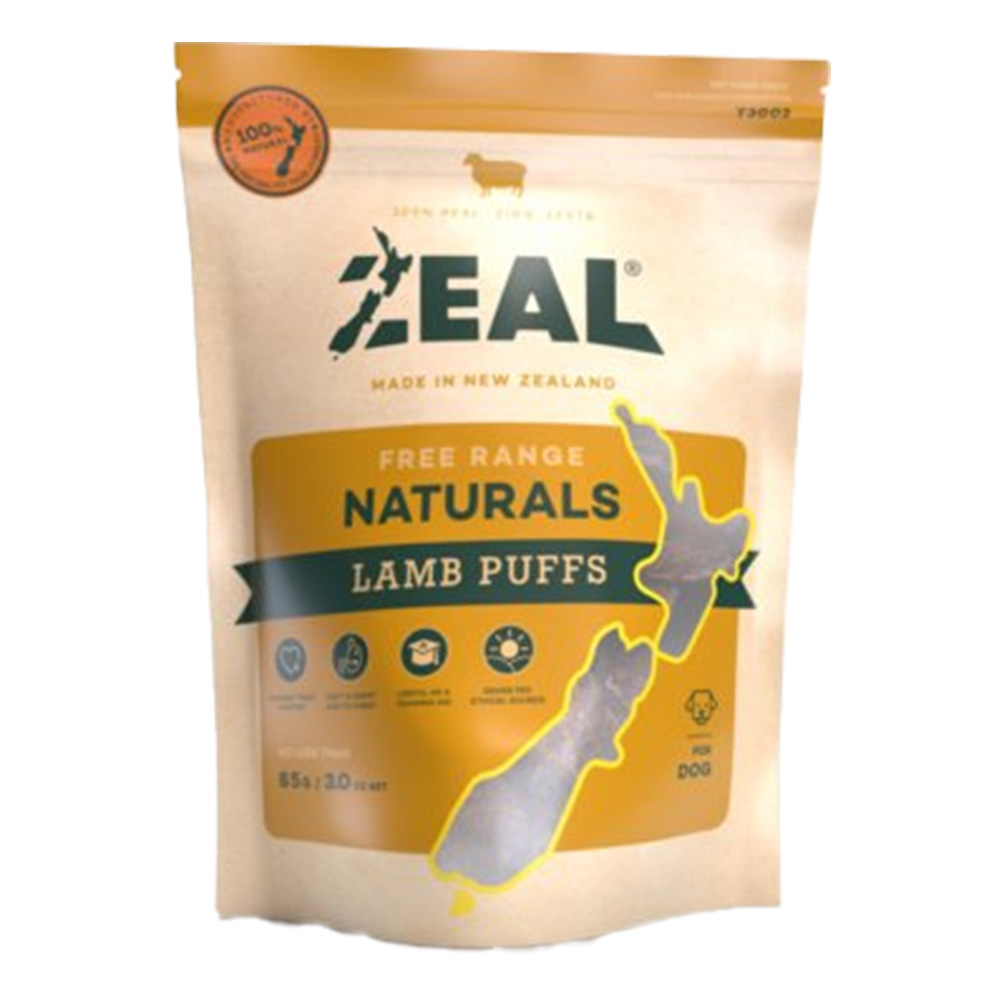 Zeal Free Range Naturals Lamb Puffs Dog Treats