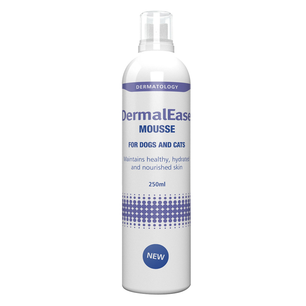 Dermalease Mousse Topical Skin And Coat Supplement For Dogs And Cats  250 Ml
