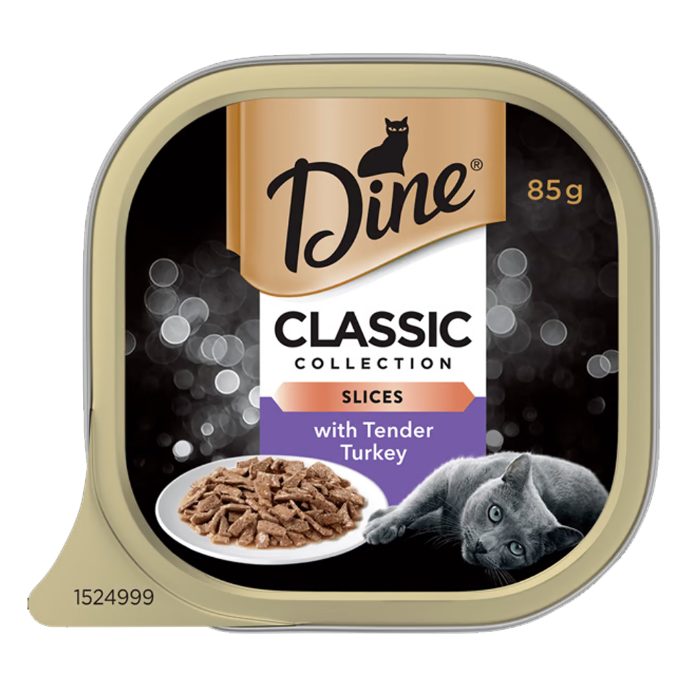Dine Classic Collection Slices with Tender Turkey Wet Cat Food