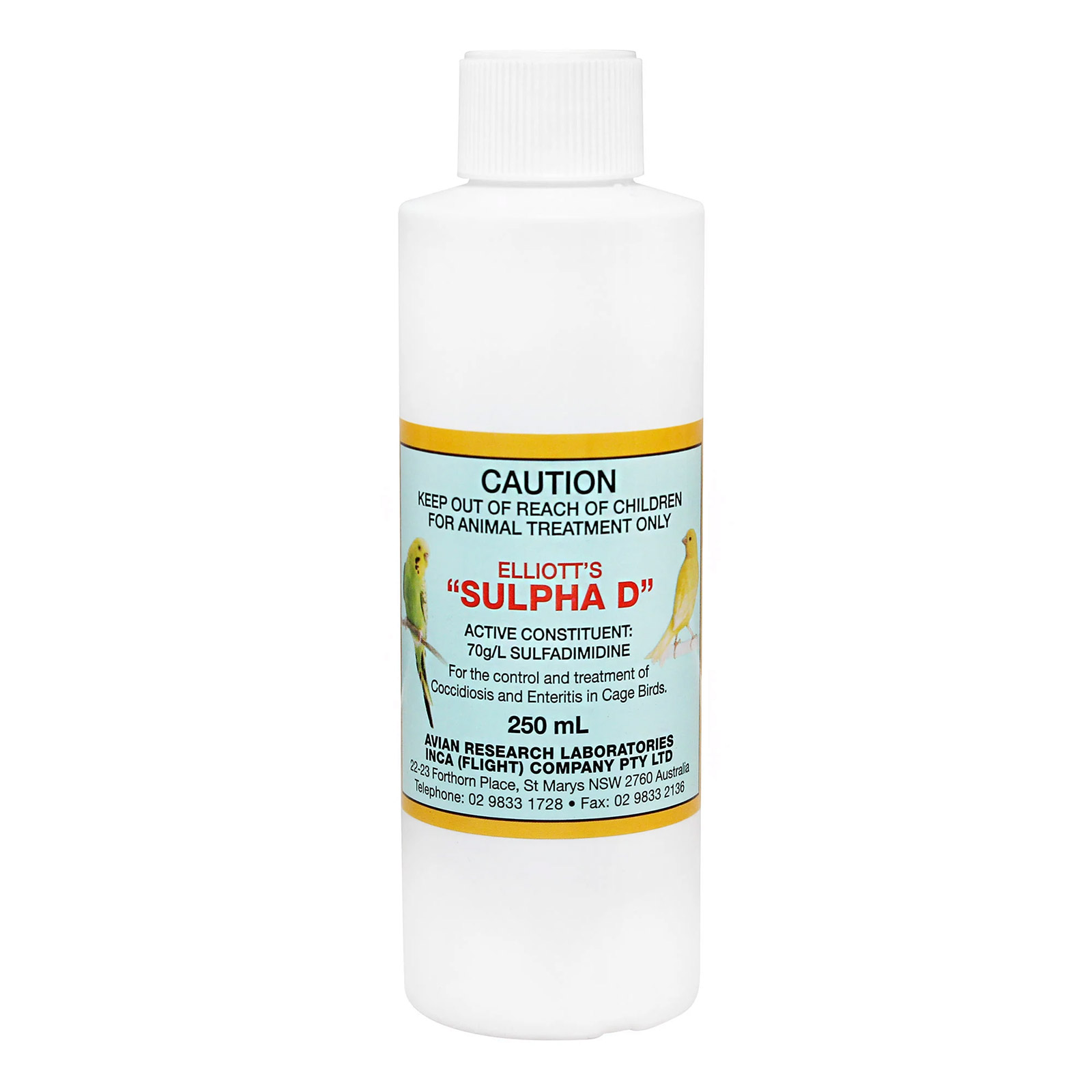 Elliott's Sulpha D for Bird Supplies