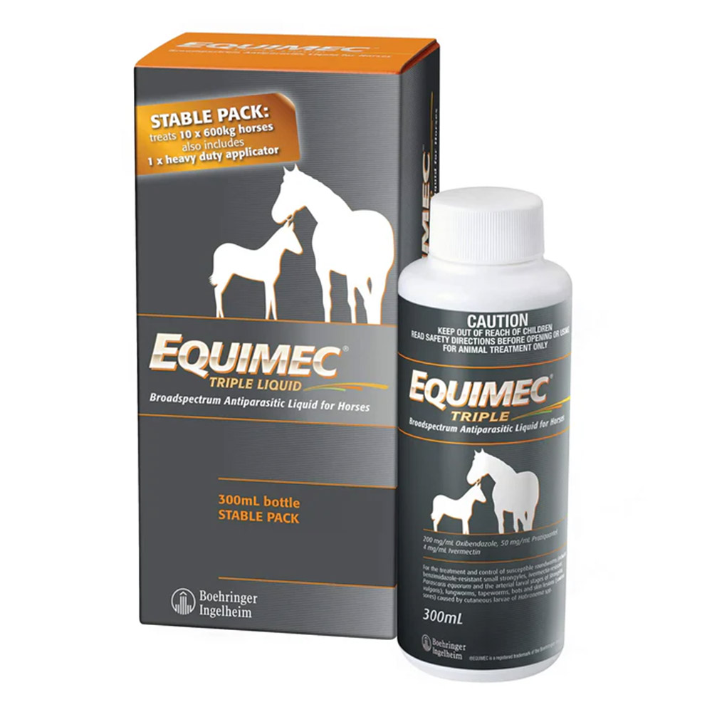 Equimec Triple Broadspectrum Antiparasitic Worming Liquid For Horses for Horse Supplies