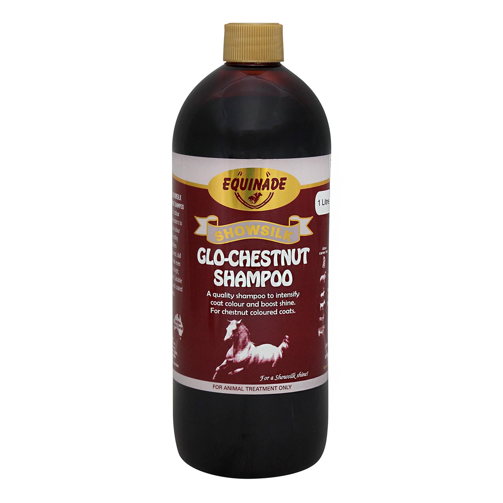 Equinade Showsilk Glo-Chestnut Shampoo for Horse Supplies