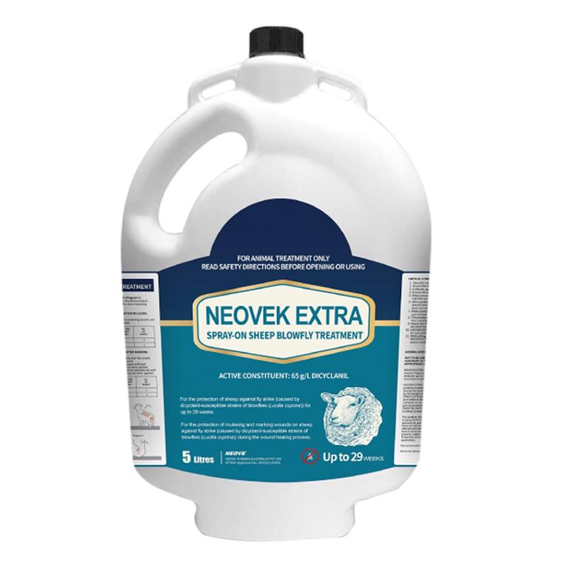 Neovek Extra Spray-On Sheep Blowfly Treatment for Farm Animals