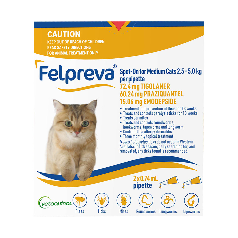 Felpreva Spot-On for Medium Cats 2.5 to 5kg