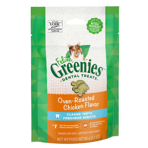 Greenies Feline Oven-Roasted Chicken Flavor Dental Cat Treats