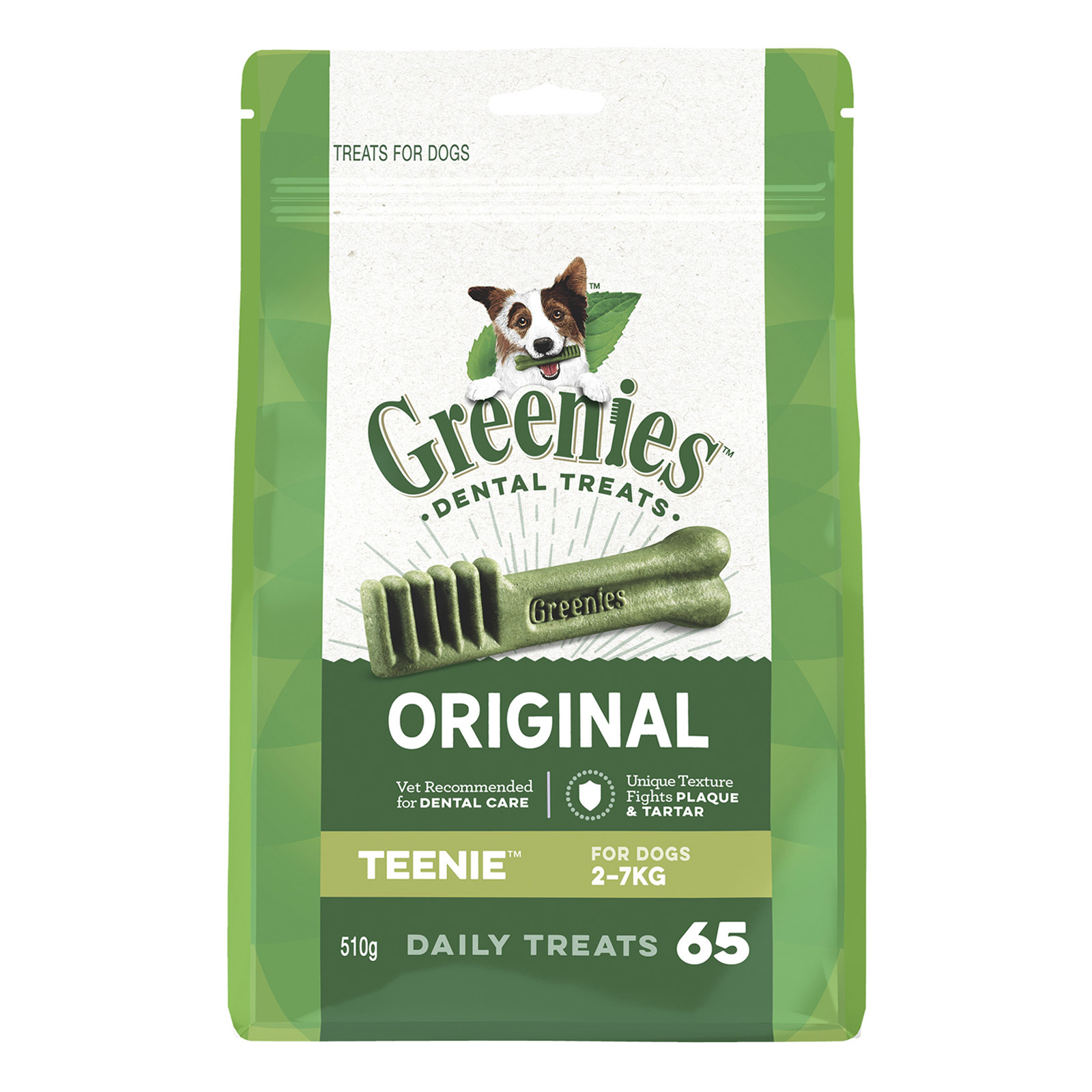 Greenies Original Dental Dog Treats Teenie 2 - 7kg 510 Gm